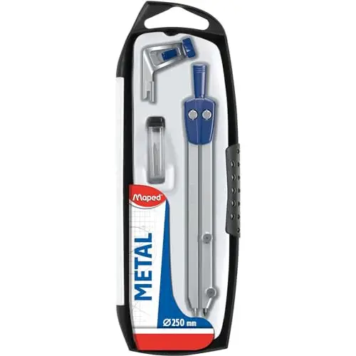 Pack de compás, abrazadera y estuche de minas Maped