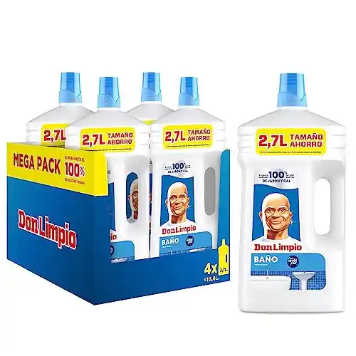 Pack de limpiador de baño Don Limpio 4x2.7L