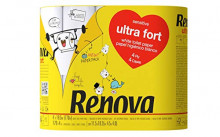 Pack de x4 rollos premium XXL de 4 capas Renova Papel Higiénico