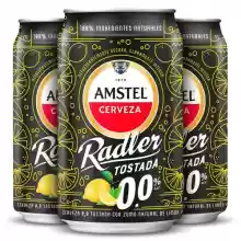 Pack lata 24 x 33cl Amstel Radler 0,0 Cerveza Tostada Limon Sin Alcohol