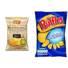 Pack Lay's Mediterráneas 150g + Ruffles Original con Sal 160g