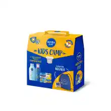Pack NIVEA SUN Niños - Protección solar + Aftersun + Bálsamo labial + 20 apósitos + Mochila + Set de cartas