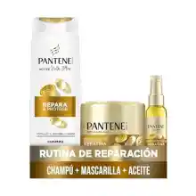 Pack Pantene Pro-V rutina de reparación Keratina (mascarilla + champú + aceite)
