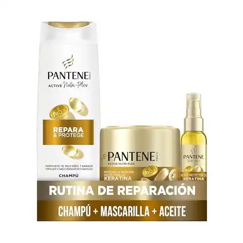 Pack Pantene Pro-V rutina de reparación Keratina (mascarilla + champú + aceite)