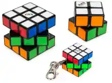 Pack Rubik's 3x3, 2x2 y llavero con mini cubo