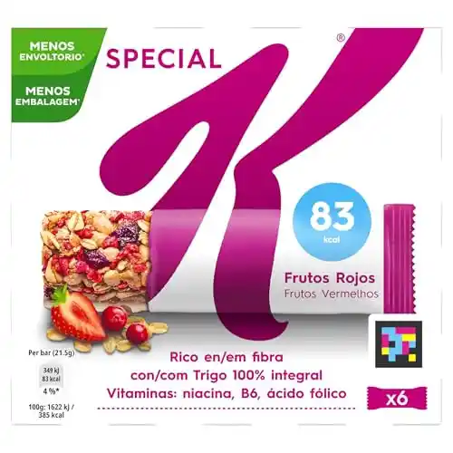 Pack x12 Barritas Frutos Rojos Kellogg's Special K