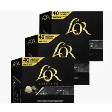 Pack x120 cápsulas L'OR Onyx compatibles con Nespresso