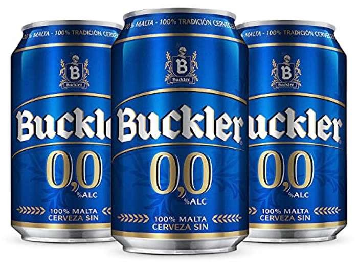 Pack x24 latas Buckler 0,0 Cerveza Lager Sin Alcohol 33cl
