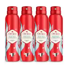 Pack x4 Desodorante Para Hombres Old Spice Deep Sea Spray - 150 ml