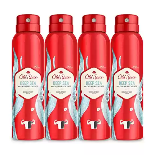 Pack x4 Desodorante Para Hombres Old Spice Deep Sea Spray - 150 ml