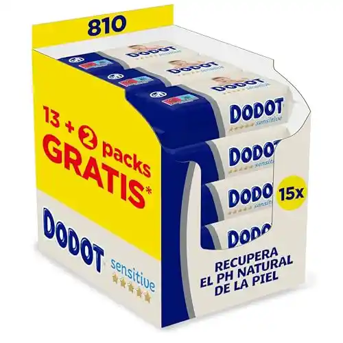 Pack x801 Toallitas Bebé Dodot Sensitive