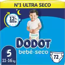 Pañales Dodot Bebé Seco - Pack mensual de 56 a 84 pañales | Tallas 3, 4, 5, 6