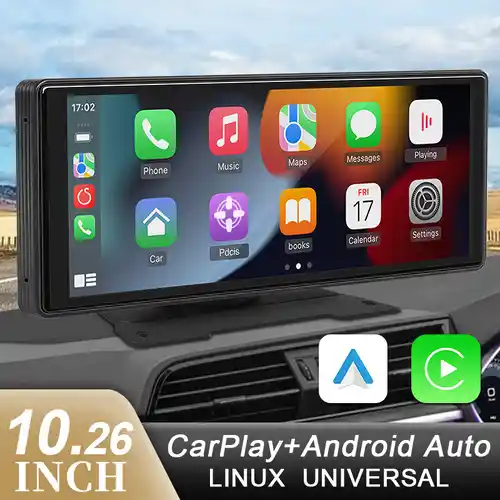 Pantalla 10,26" Carplay + Android Auto inalámbrica para coche