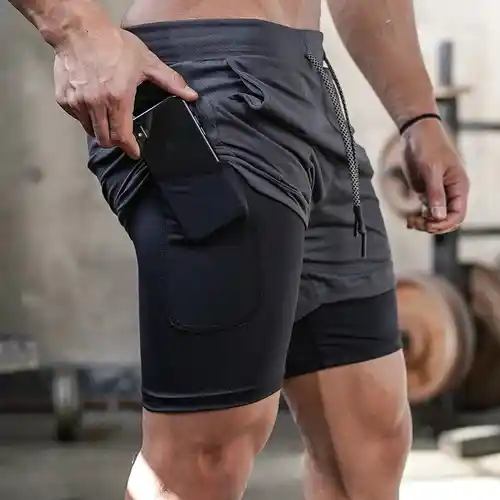 Pantalones Cortos Hombre Running 2 En 1 (+10k vendidos)