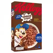 Paquete 450 g Kellogg's Choco Krispies - Cereales de arroz inflado con cacao, rico en vitaminas y hierro