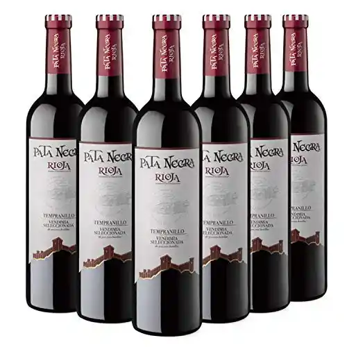 Pata Negra Vendimia Seleccionada - Vino Tinto D.O Rioja - Caja de 6 Botellas x 750 ml