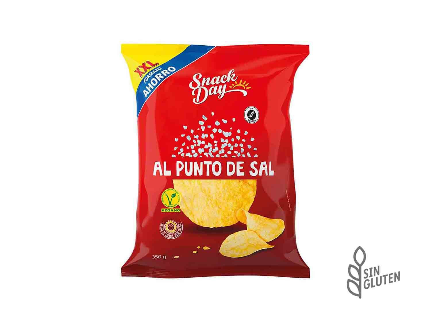 Patatas lisas al punto de sal