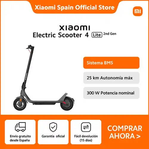 Patinete eléctrico Xiaomi Electric Scooter 4 Lite (2nd Gen) - tienda oficial de Xiaomi