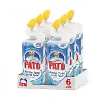 PATO WC Power Fragancia Océano, Limpiador Quitamanchas Para Inodoro, Azul, 750 Ml, Pack de 6 Unidades, 4500 Mililitros