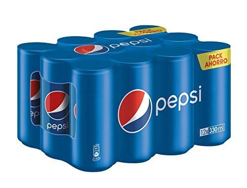 Pack de 12 latas de Pepsi 33cl