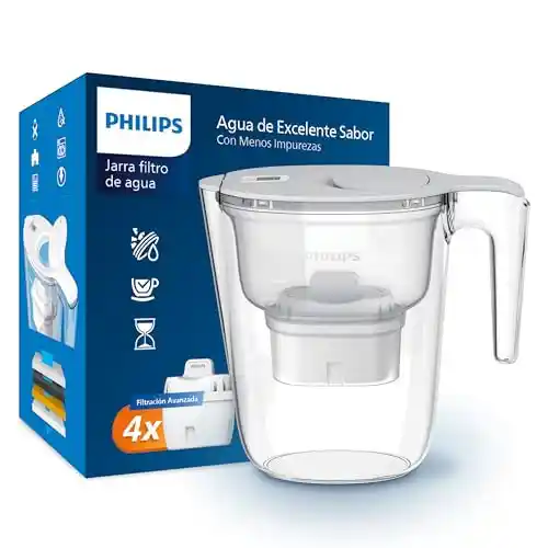Philips Water Jarra + 4 Filtros (2,6 Litros)