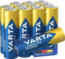 Pilas AA Varta Longlife Power 12 unidades