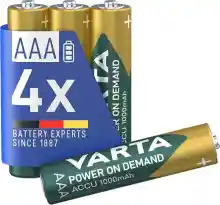 Pilas AAA Varta Recharge Accu Power recargables (4 unidades)