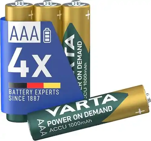 Pilas AAA Varta Recharge Accu Power recargables (4 unidades)