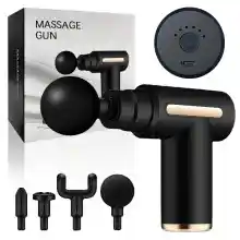 Pistola de masaje inalámbrica con accesorios
