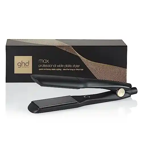 Plancha de pelo profesional ghd max con placas anchas