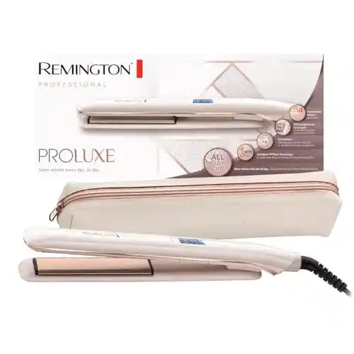 Plancha de pelo Remington PROluxe S9100 con tecnología OPTIheat y pantalla LCD
