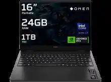 Portátil gaming HP OMEN Slim 16 con pantalla 16" 2K, Intel Core Ultra 7, 24GB RAM, 1TB SSD y RTX 5060