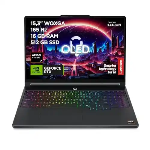 Portátil Gaming Lenovo Legion 5 Gen 11 15.3" OLED Ryzen 7 RTX 5050 16GB RAM 512GB SSD