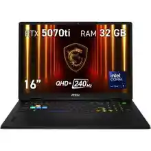 Portátil gaming MSI Vector 16 con Intel Core Ultra 7, 32GB RAM y SSD 1TB