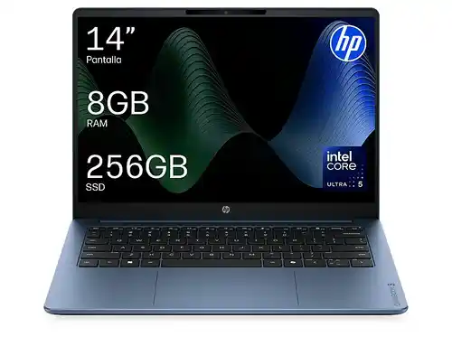 Portátil HP OmniBook 3 AI 14-ht0001nsx 14" 2K, Intel Core Ultra 5, 8GB RAM, 256GB SSD