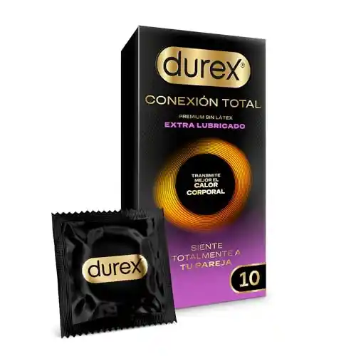 Preservativos Durex Conexión Total sin látex, pack de 10.