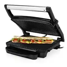 Princess 112415 Grill para bocadillos con tapa flotante y plancha (30x24 cm, 2000W)