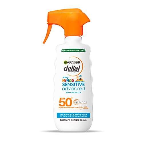 Protector Solar Spray GARNIER DELIAL Niños Sensitive Advanced Para Niños Alta Protección SPF50 300ml