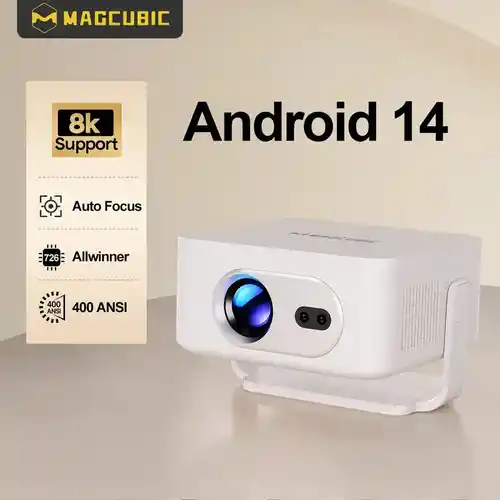 Proyector portátil Magcubic HY300Max con Android 14, enfoque automático y WiFi6
