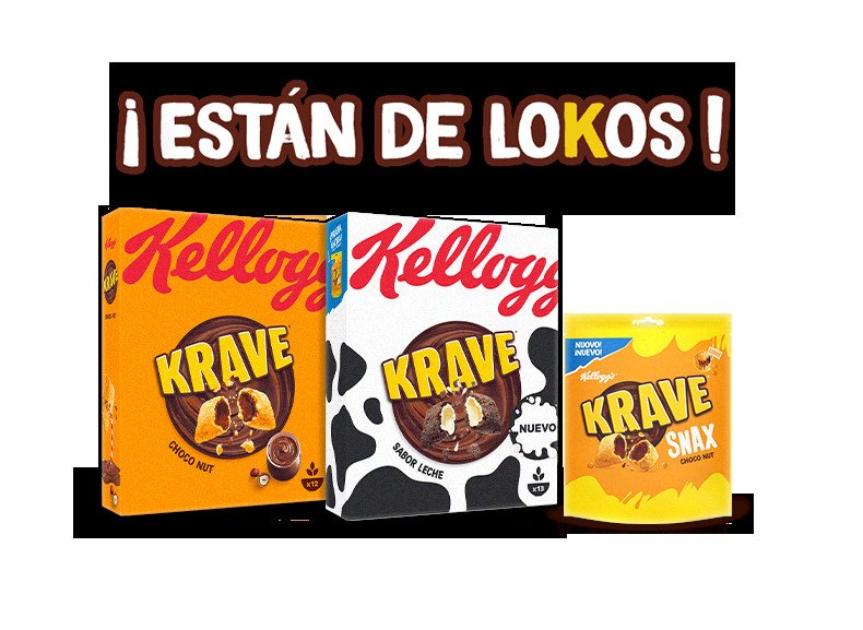Prueba gratis los nuevos cereales Krave Kellogg's