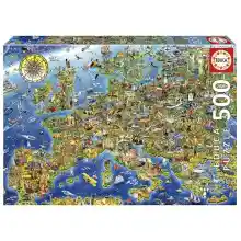 Puzzle Genuine de 500 Piezas - Mapa de Europa (Educa)