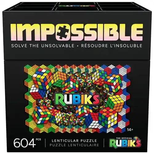 Puzzle lenticular Rubik's Cube 604 piezas con póster