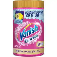 Quitamanchas en polvo Vanish Gold (1,45kg) para reforzar el lavado