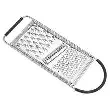 Rallador plano Amazon Basics de acero inoxidable con base de silicona antideslizante