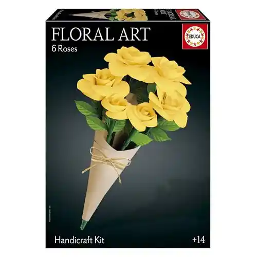 Ramo 6 rosas amarillas Floral Art Educa