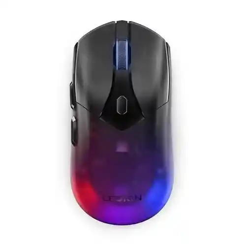 Ratón gaming inalámbrico Lenovo Legion M410 transparente con 16.000 DPI y 53h batería