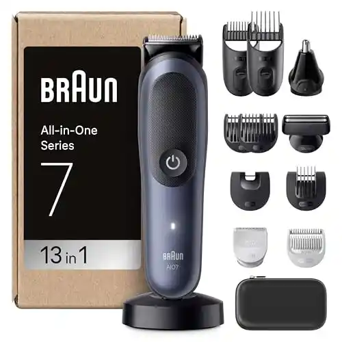 Recortadora 13 en 1 Barba Cuerpo Nariz 120min - Braun Series 7 AIO7565