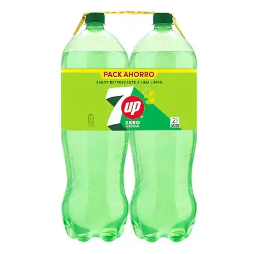 Refresco 4x7 UP cero de lima y limón sin azúcares en 2 litros