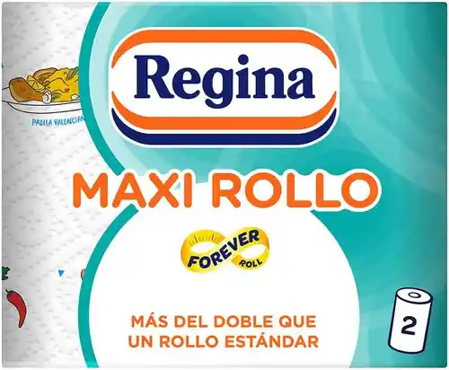 Regina Maxi Rollo Papel de Cocina - Paquete de 2 Rollos