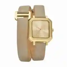 Reloj Armani Exchange mujer correa piel marrón caja acero 27mm